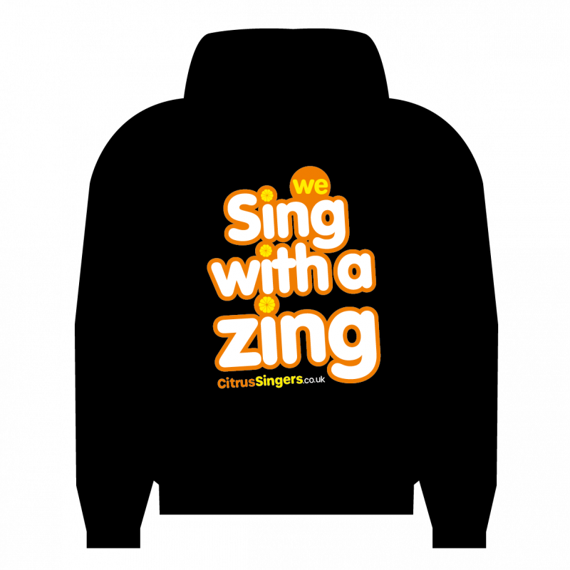 Citrus Singers, Sing With A Zing Black Hoody - Image 2